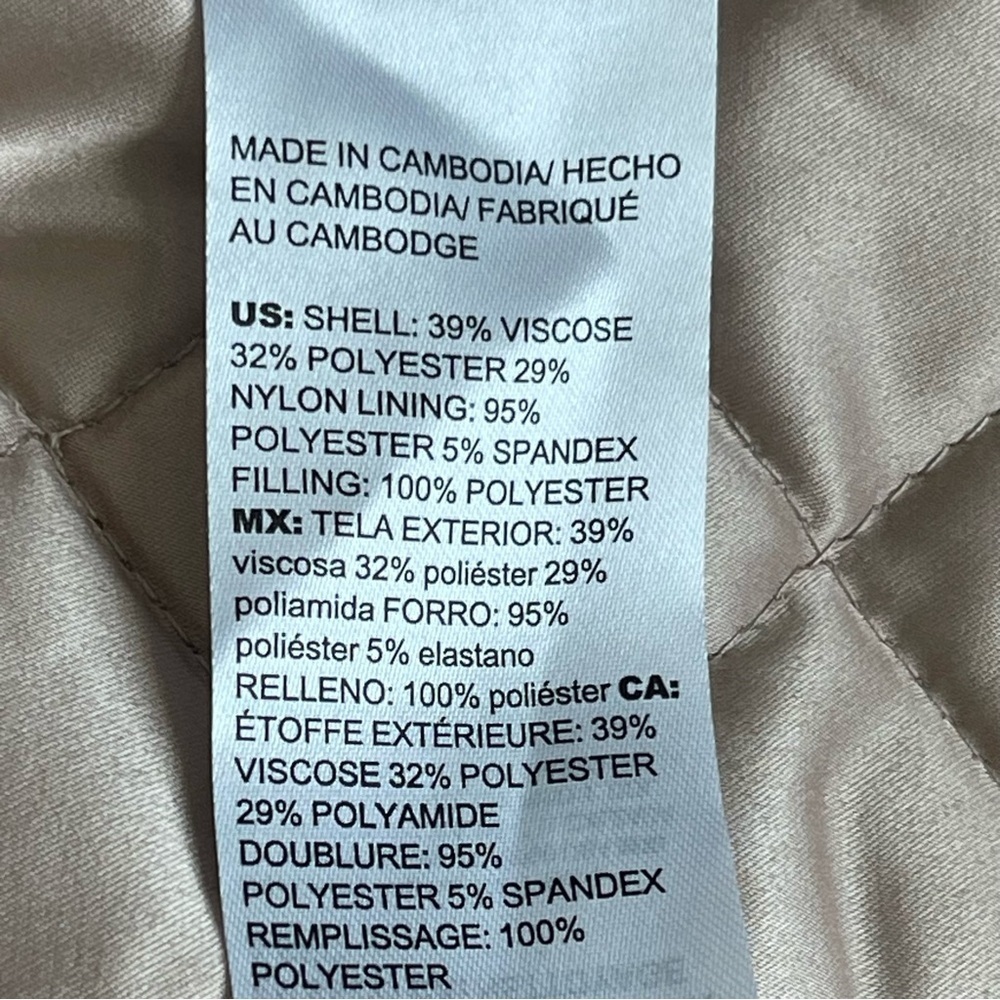 Chico’s Python Print Quilted Jacket Coat Women’s … - image 11